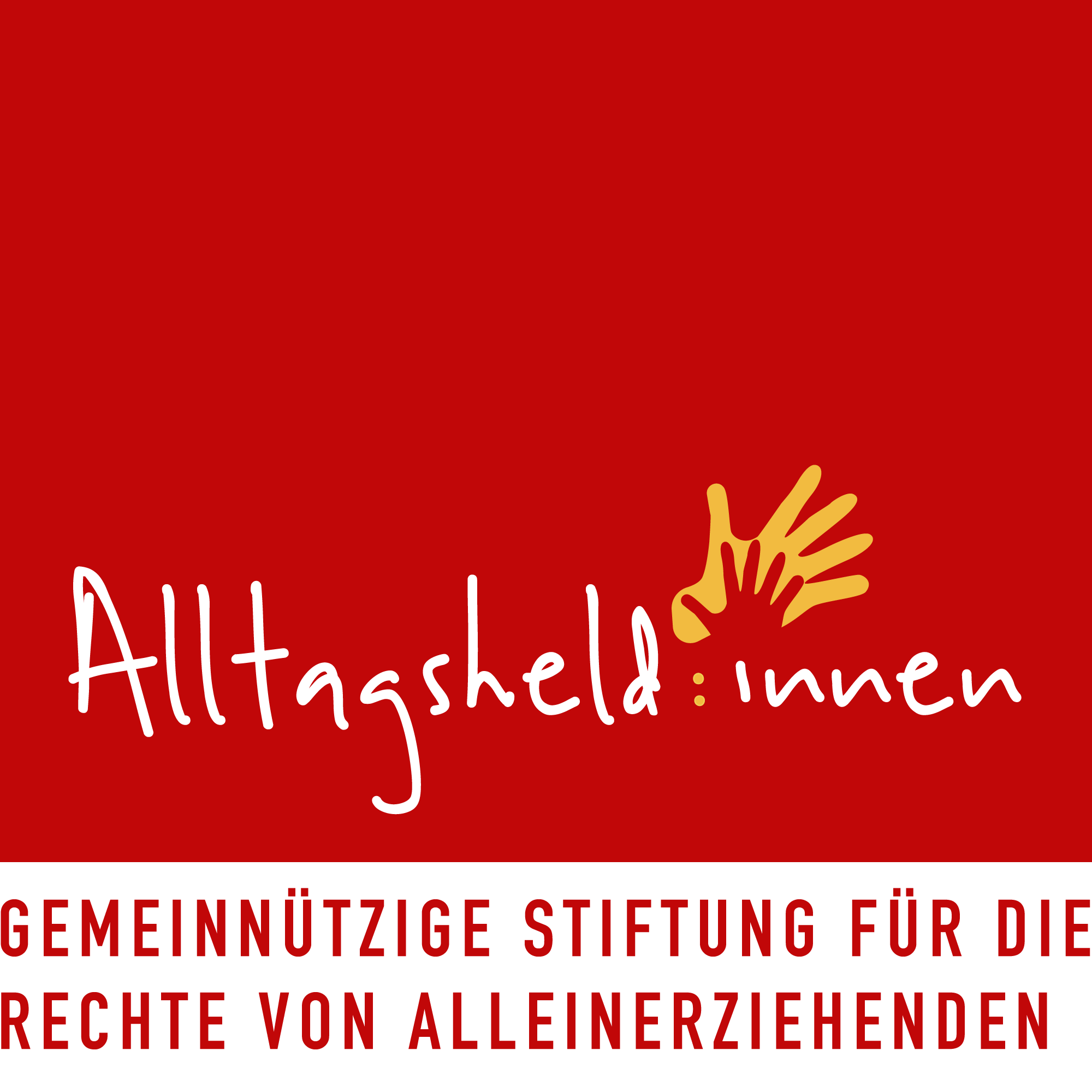 Stiftung Alltagsheld:innen Logo mit Claim