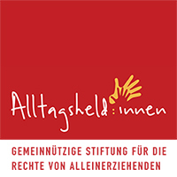 Logo Alltagsheld:innen mit Claim