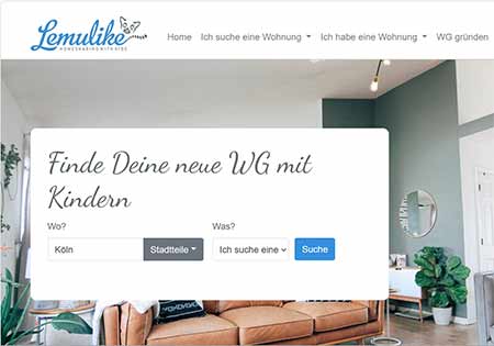 Screenshot Website von lemulike.com